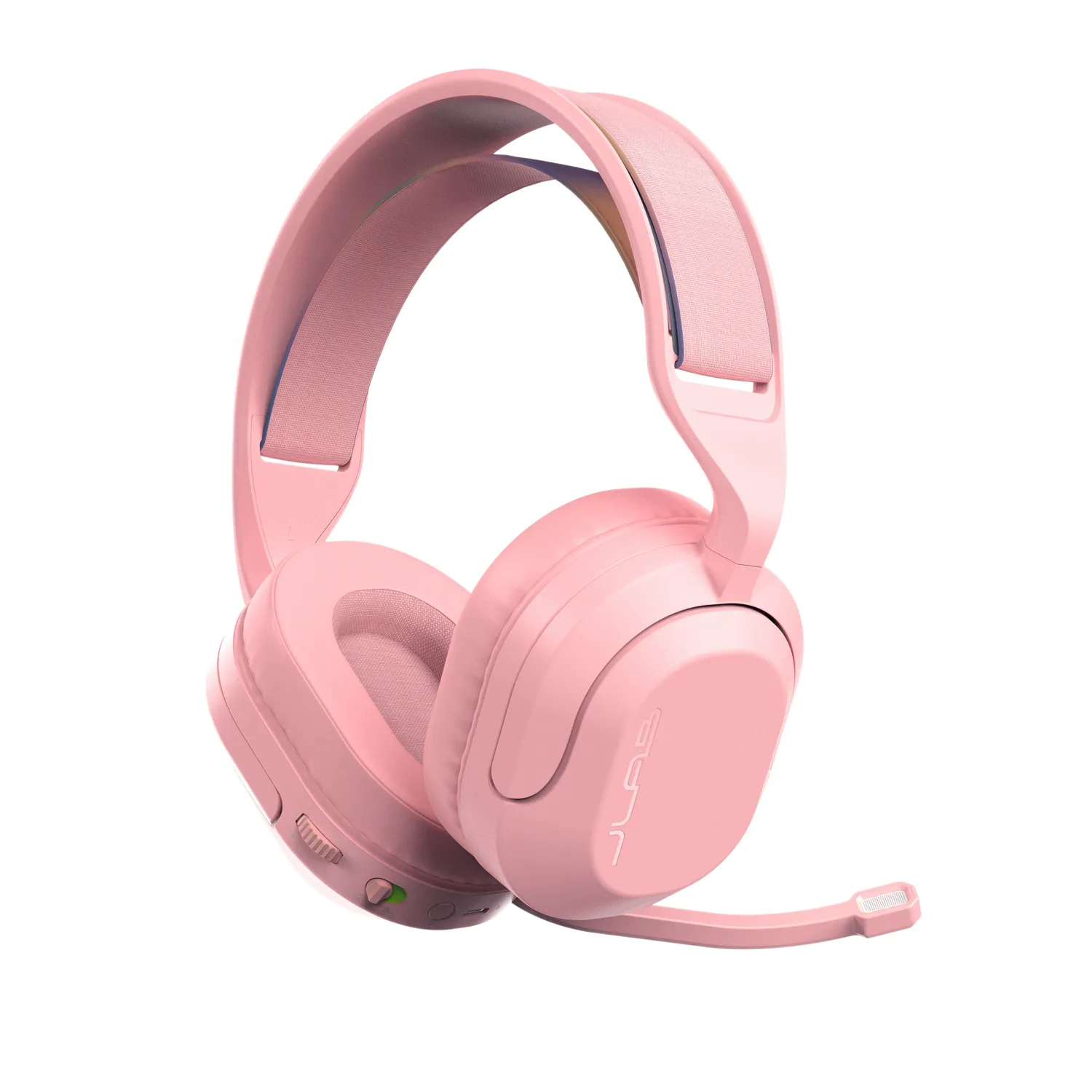 JLab Nightfall casque gaming rose 70h dongle USB-C
