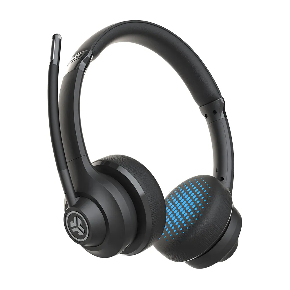 JLab GO Work casque bureau Bluetooth multipoint noir 45h