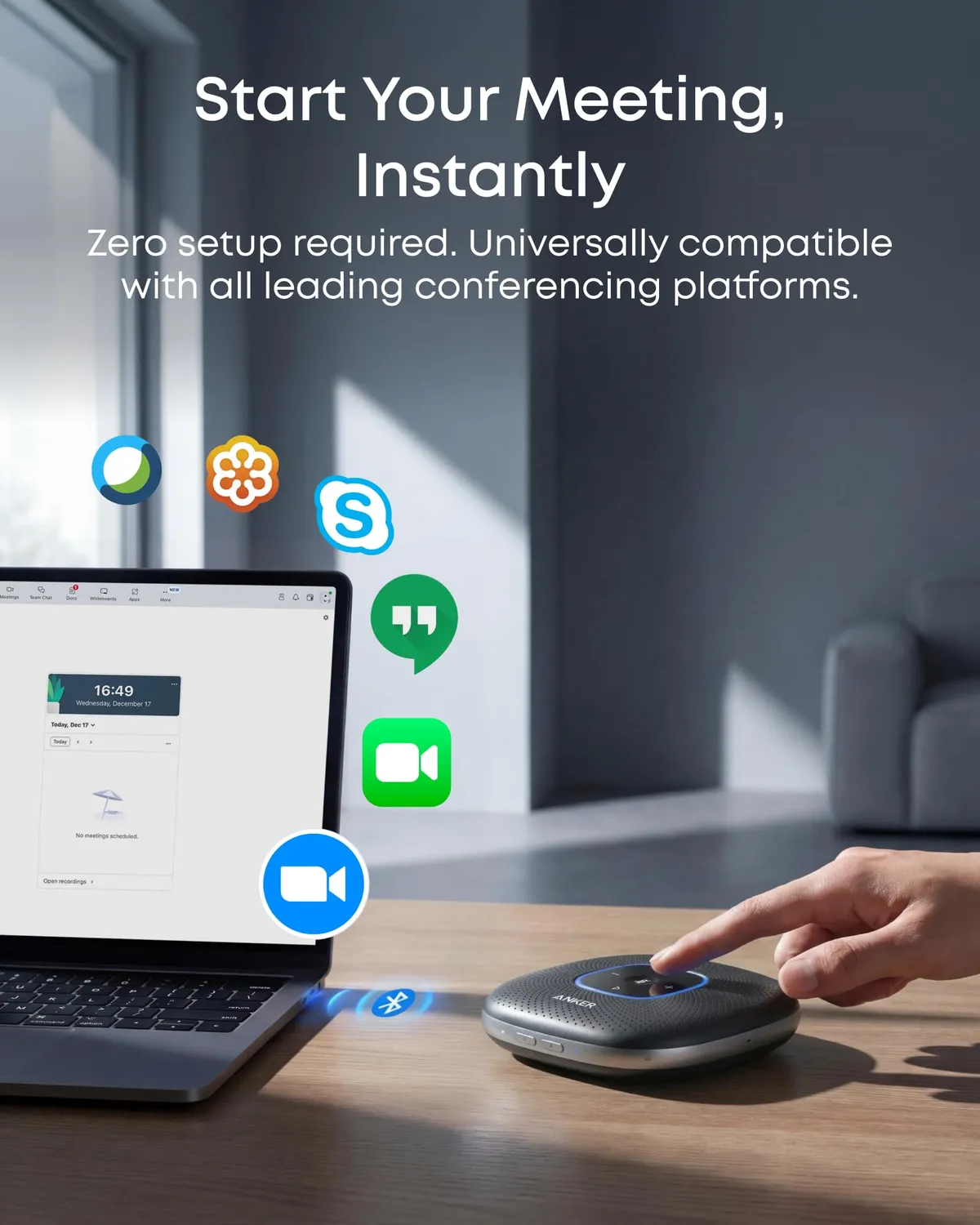 Soundcore PowerConf enceinte conférence noir 360°