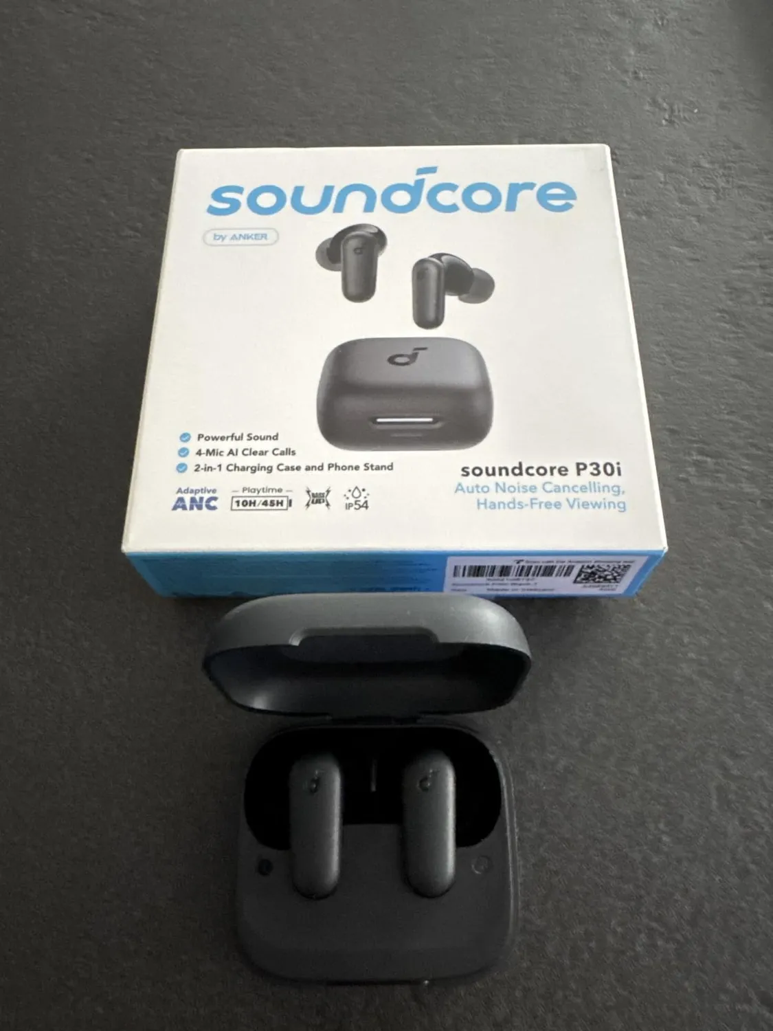 Soundcore P30i écouteurs Bluetooth ANC noir 45H
