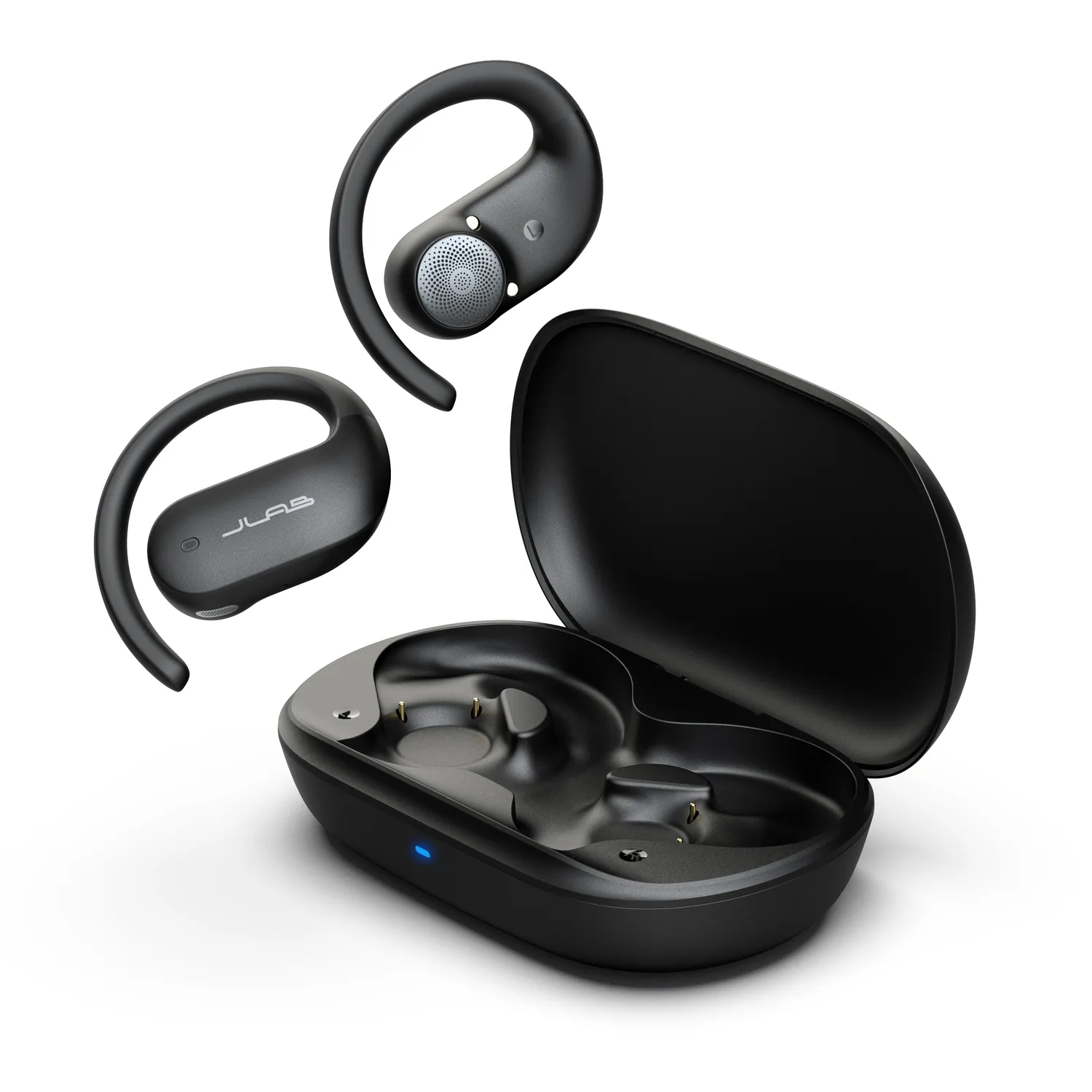 JLab JBuds Open Sport écouteurs bluetooth noir tour d'oreille