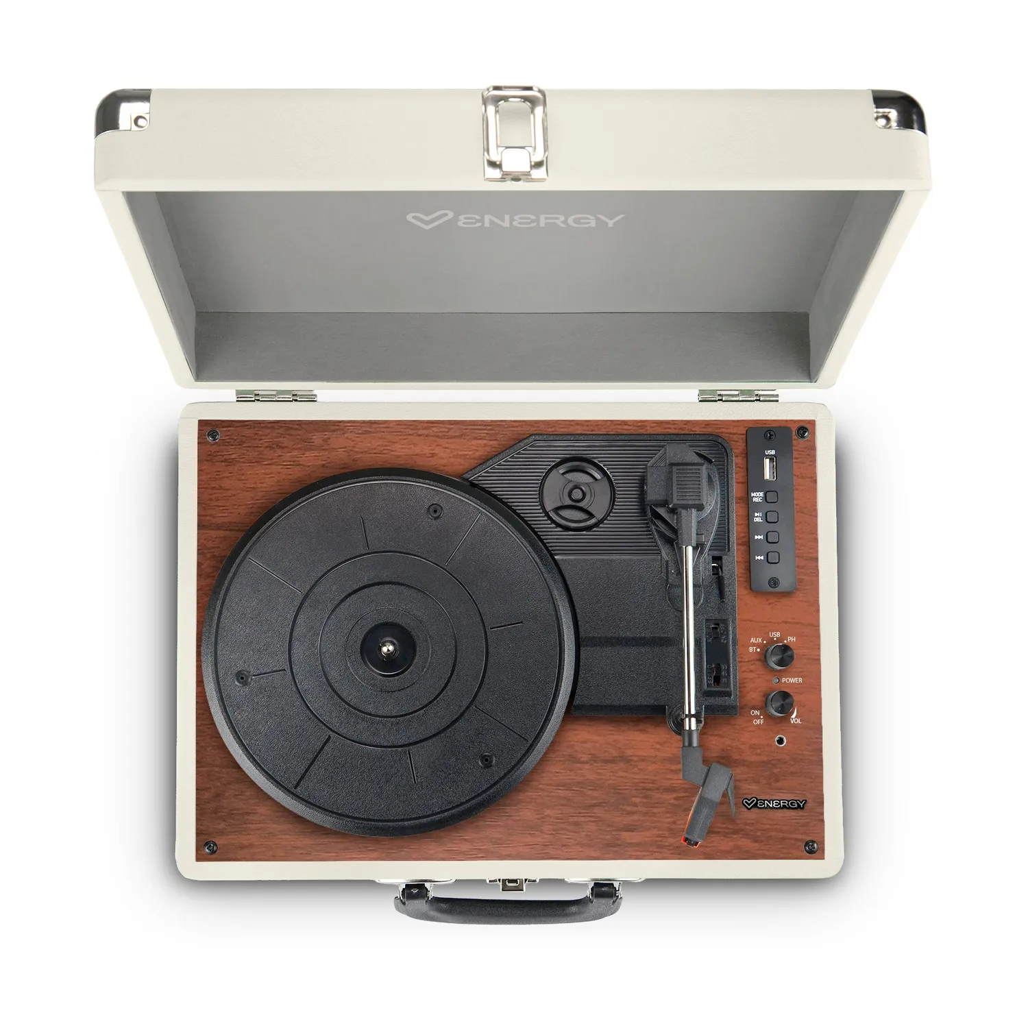 Energy Sistem RetroSpin platine vinyle ivoire bluetooth 33/45/78