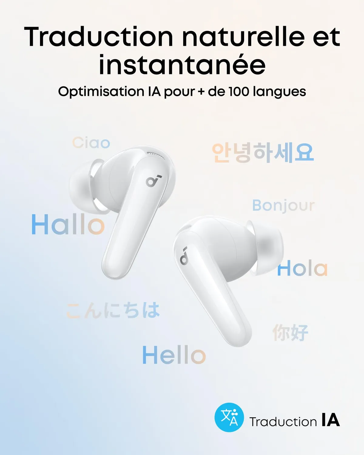 Soundcore P31i écouteurs Bluetooth blanc LDAC ANC