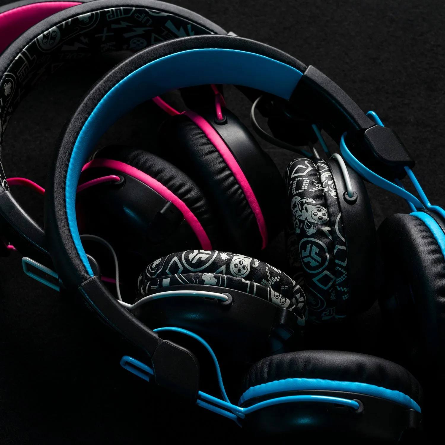 JLab JBuddies Play casque gaming enfant bleu 22h