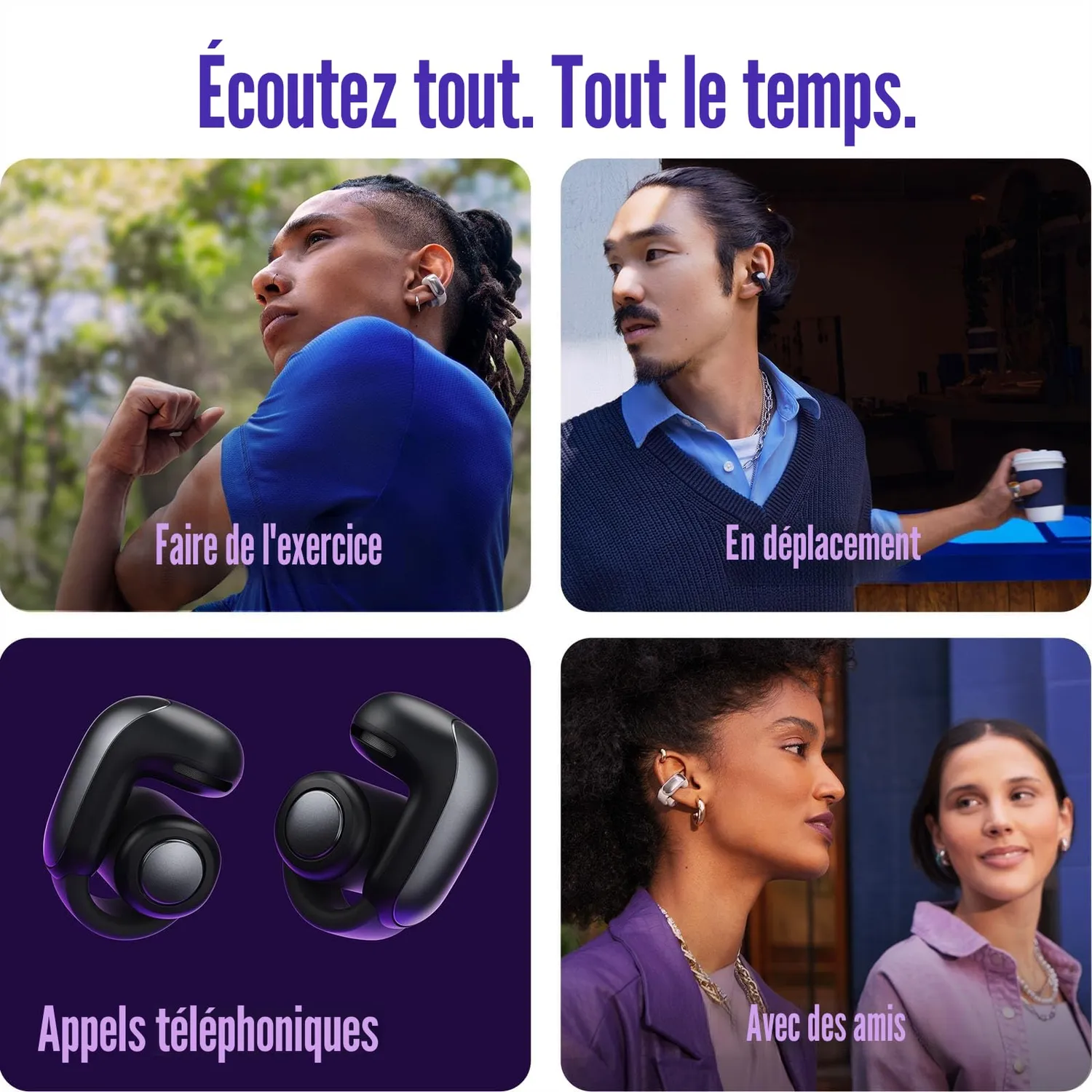Bose Ultra Open Earbuds écouteurs ouverts Diamant 60e 48h