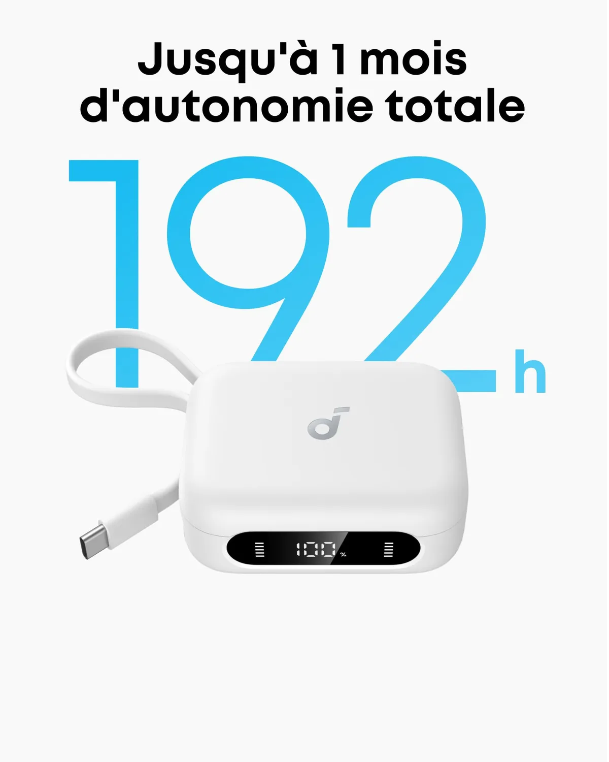 Soundcore P41i écouteurs bluetooth blanc Lightning