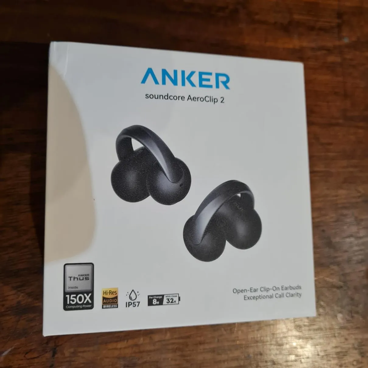 Soundcore AeroClip 2 écouteurs ouverts rouge LDAC 6,2 g