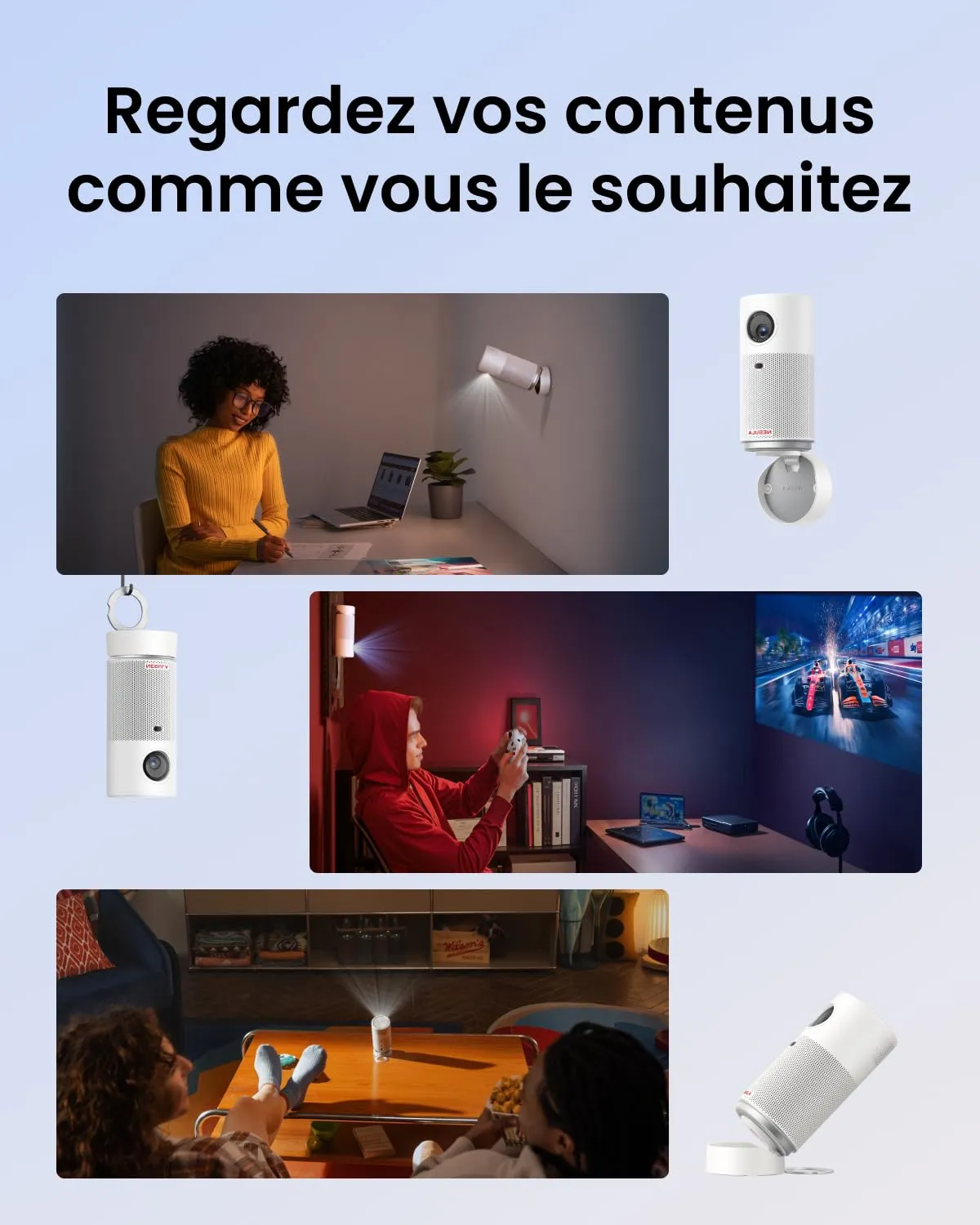 Anker Nebula Capsule Air vidéoprojecteur Google TV Netflix