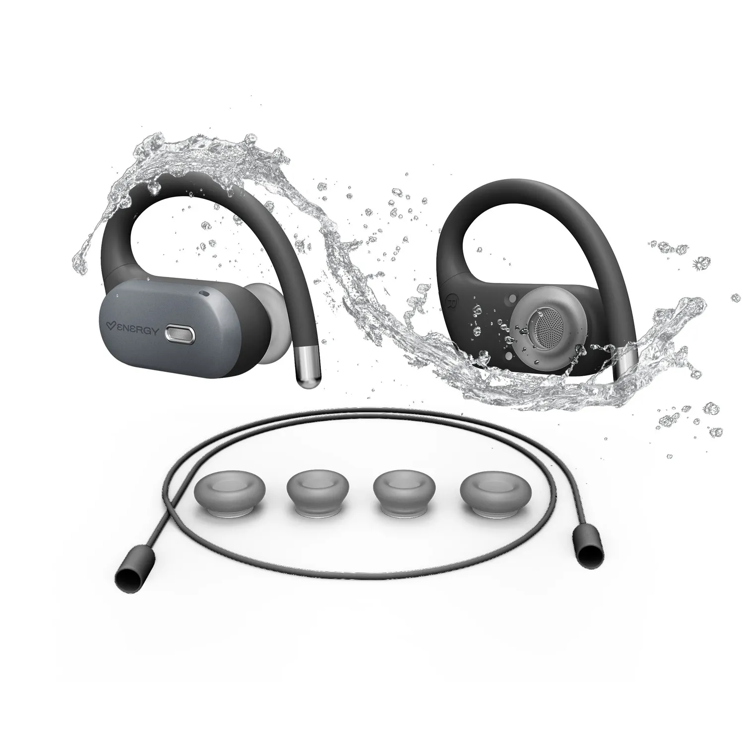 Energy Sistem Airwave écouteurs true wireless graphite open sound