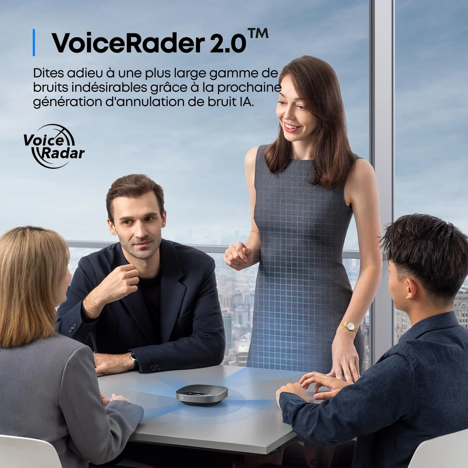Soundcore PowerConf S500 enceinte conférence Noire Zoom 12 pers