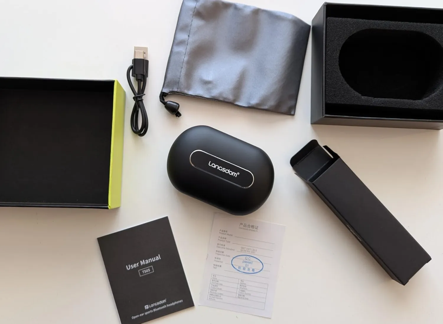 Soundswealth écouteurs bluetooth 5.4 noir 40h IPX5