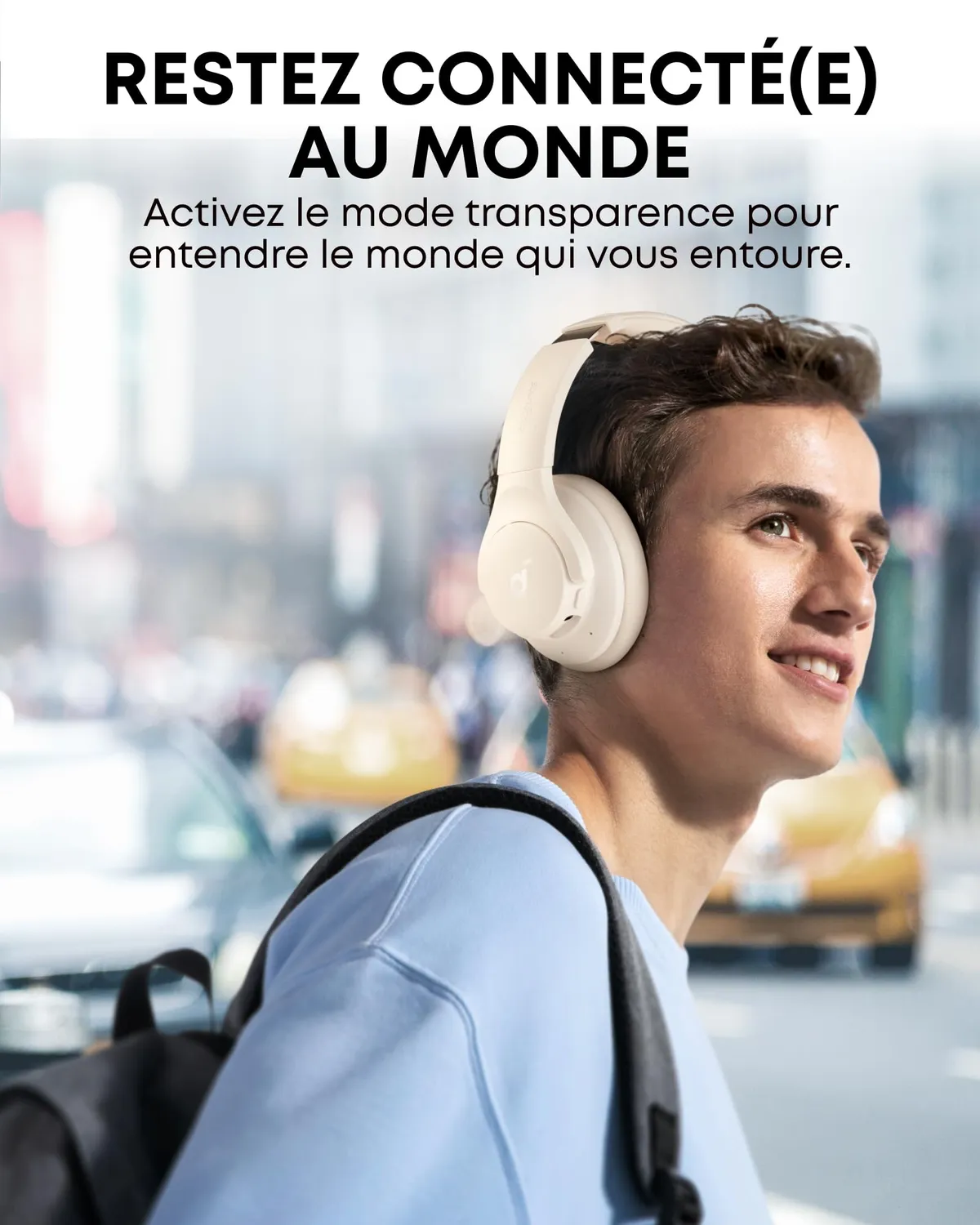 Soundcore Q20i casque Bluetooth blanc ANC