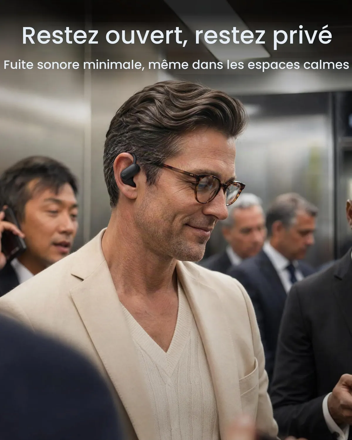 soundcore AeroFit 2 Pro écouteurs ouverts noir ANC