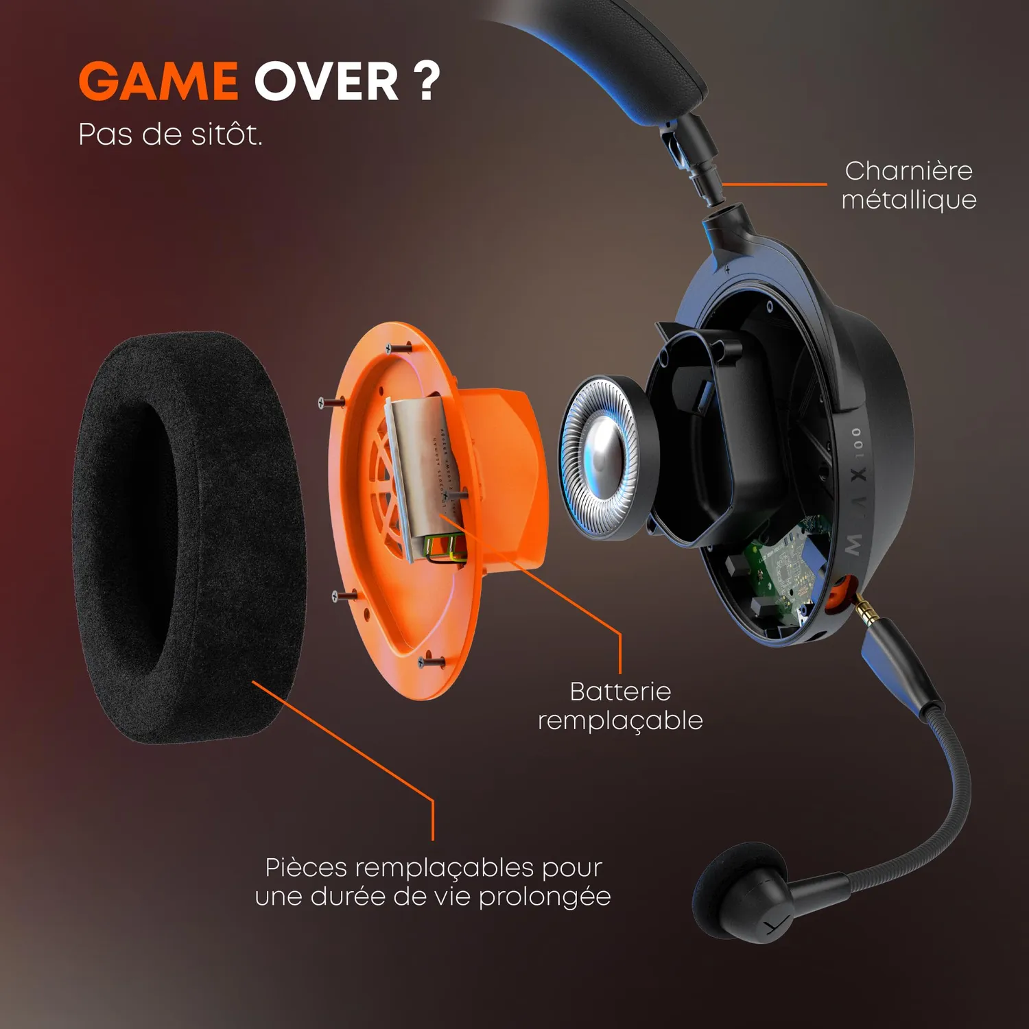 beyerdynamic MMX 100 Wireless casque gaming noir 80h