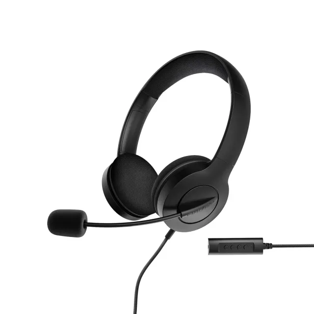 Energy Sistem Office 3 casque micro noir jack USB visio