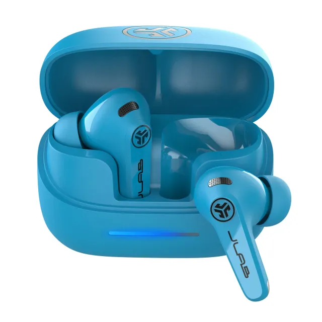 JLab JBuds Pods ANC ecouteurs bluetooth bleu 56h