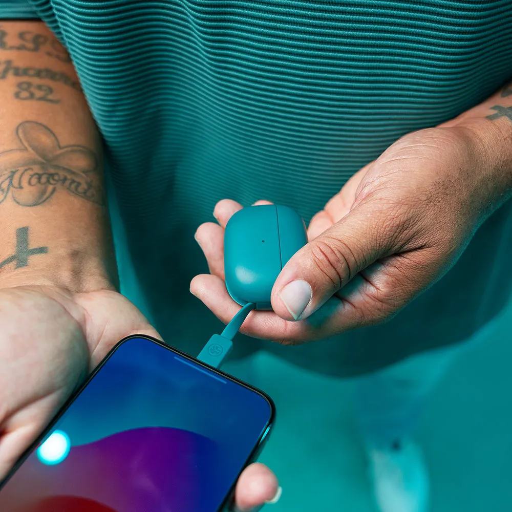 JLab GO Pop ANC écouteurs bluetooth teal 24h