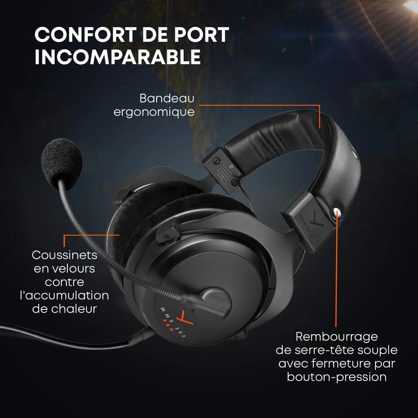 beyerdynamic MMX 300 Pro casque gaming filaire Stellar.45