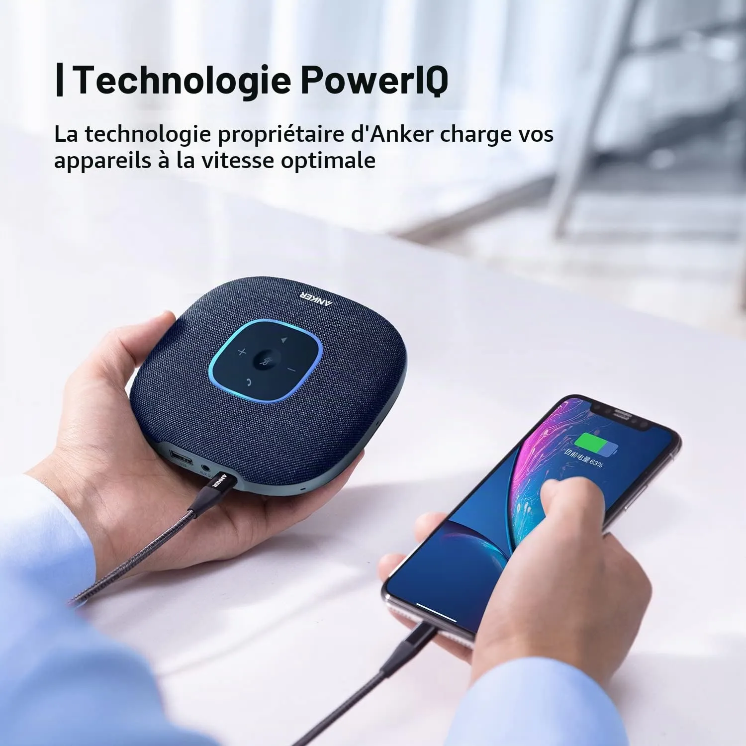 soundcore PowerConf S3 enceinte conférence Bluetooth 24h