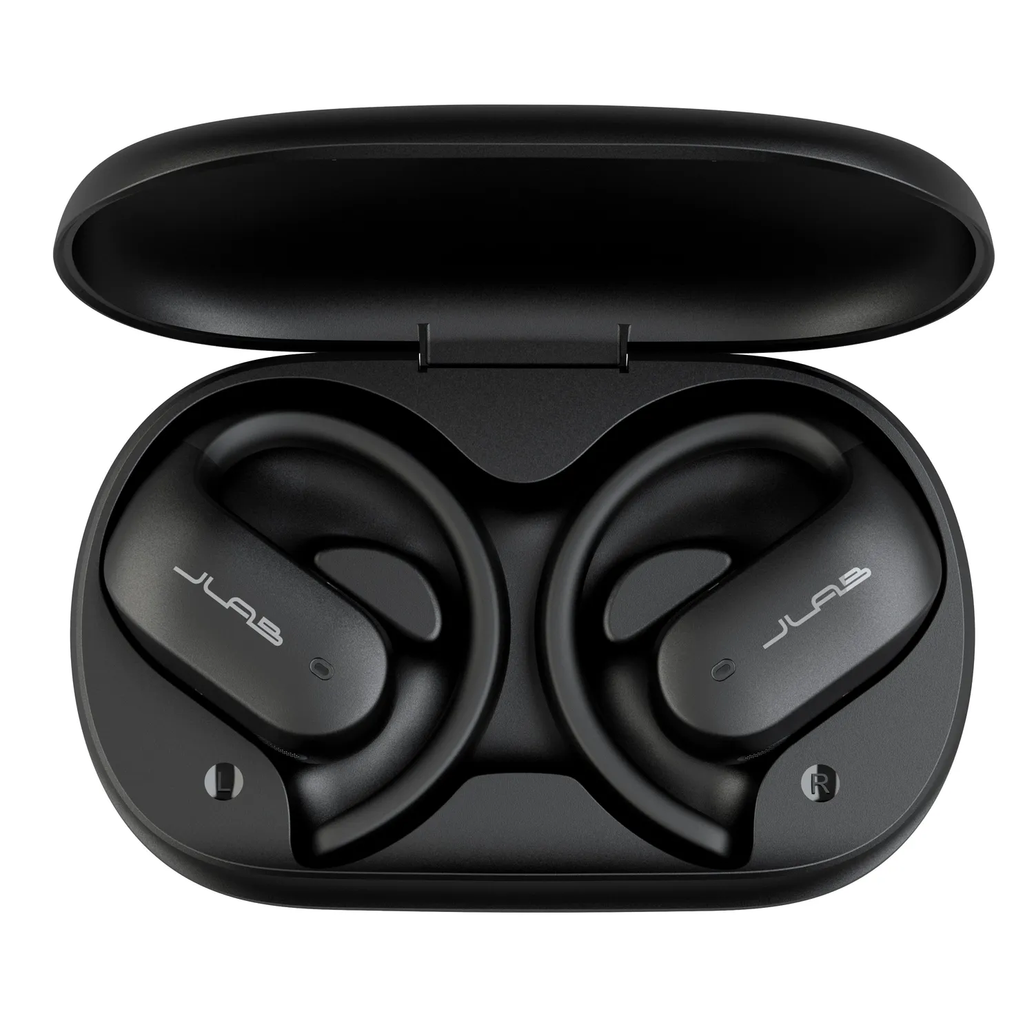 JLab JBuds Open Sport écouteurs bluetooth noir tour d'oreille