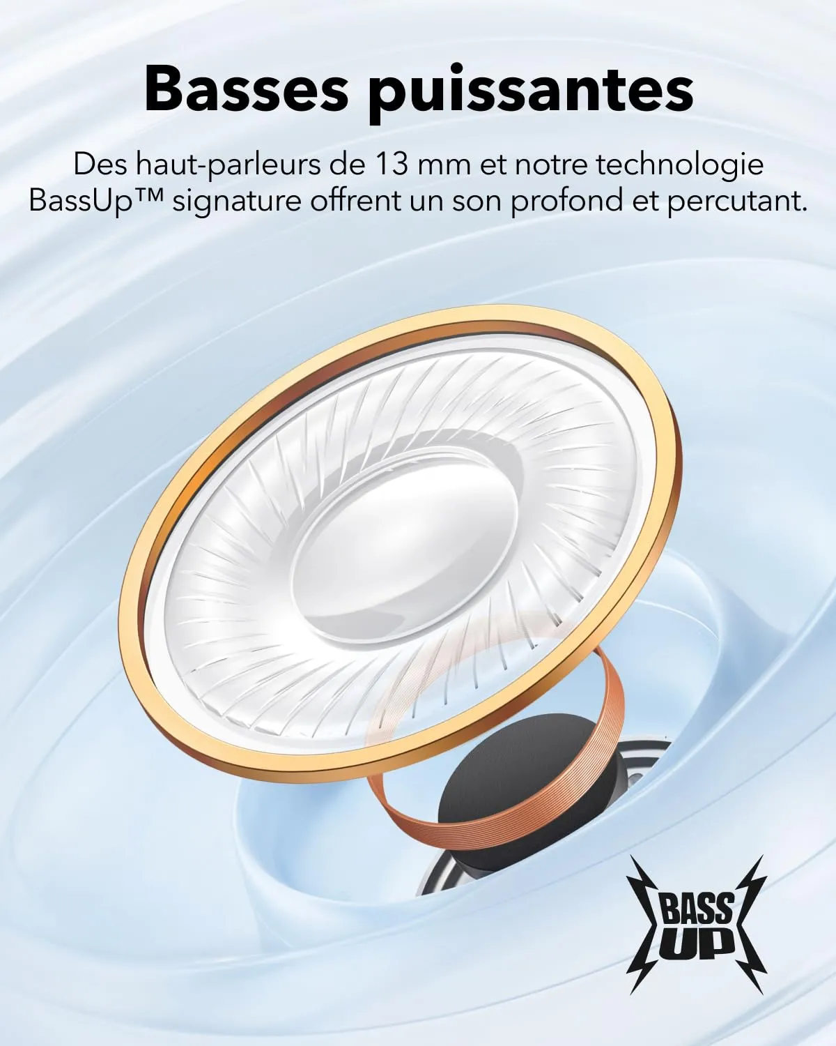 Soundcore K20i écouteurs Bluetooth noir semi-intra