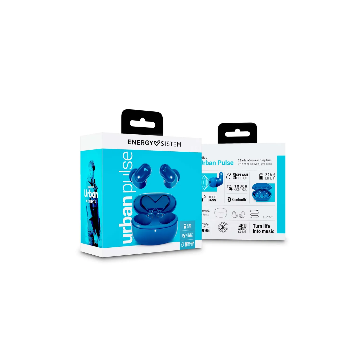 Energy Sistem Urban Pulse écouteurs True Wireless indigo Deep Bass