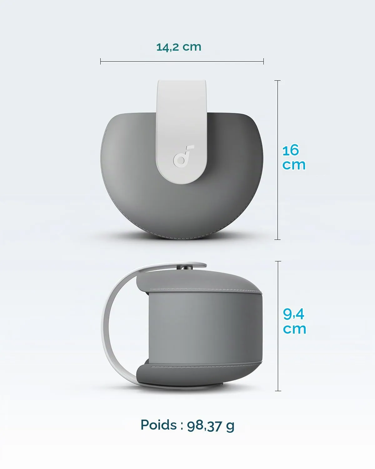 soundcore Space One Pro étui casque gris voyage