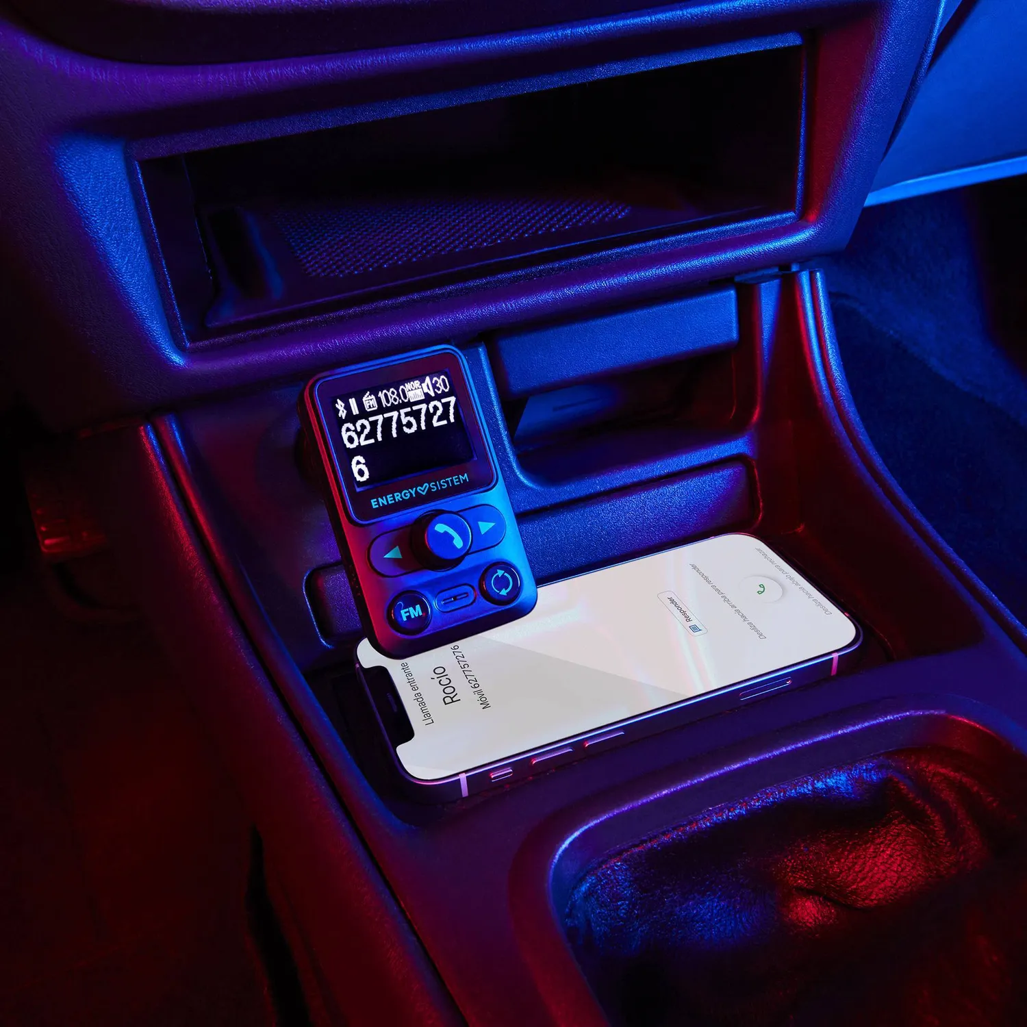 Energy Sistem Car FM Xtra transmetteur FM Space assistant vocal