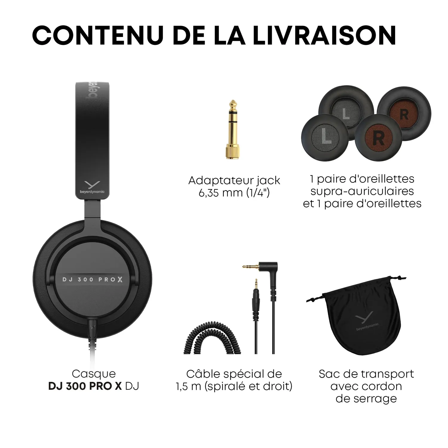 beyerdynamic DJ 300 Pro X casque DJ 45mm
