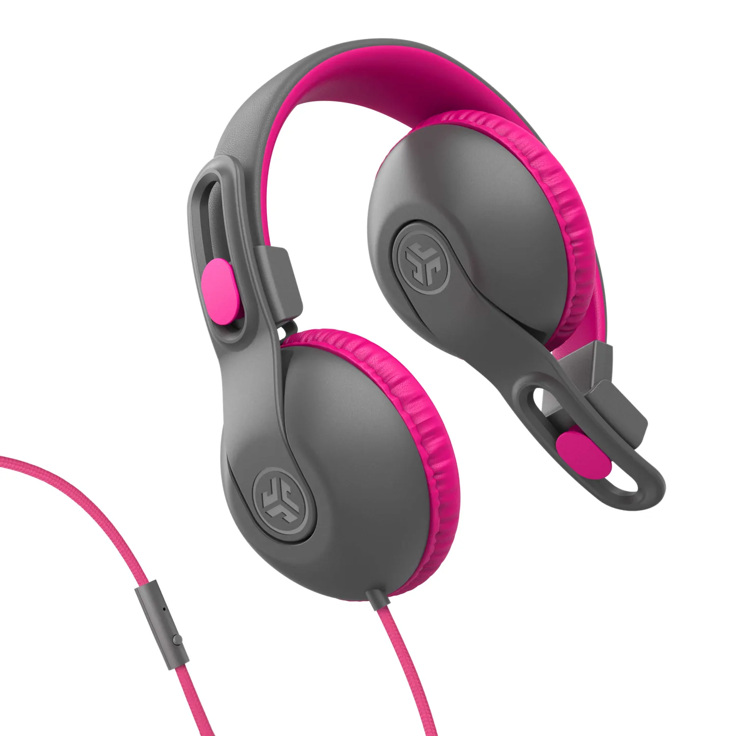 JLab JBuddies Studio 2 casque enfant rose filaire