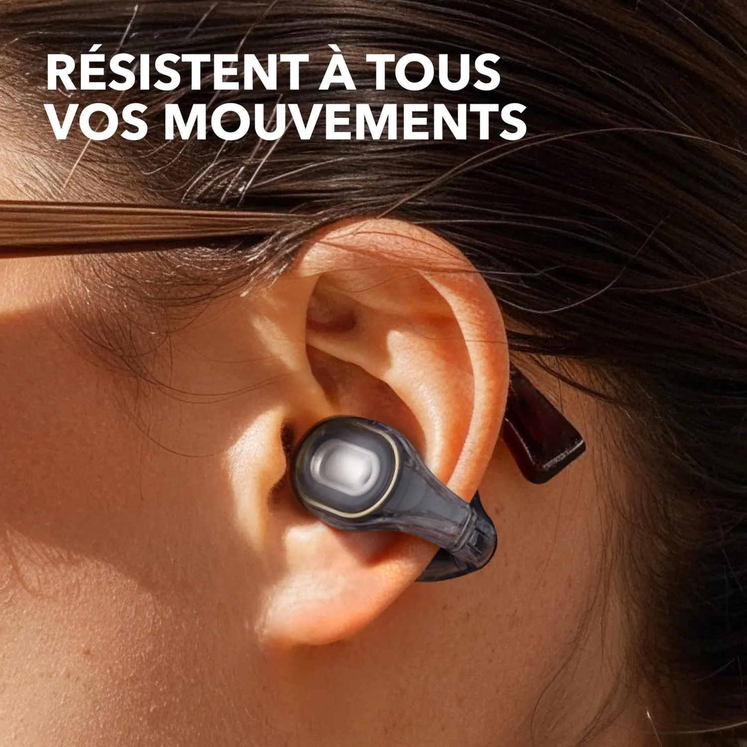 Soundcore C30i écouteurs ouverts Noir clip sport IPX4