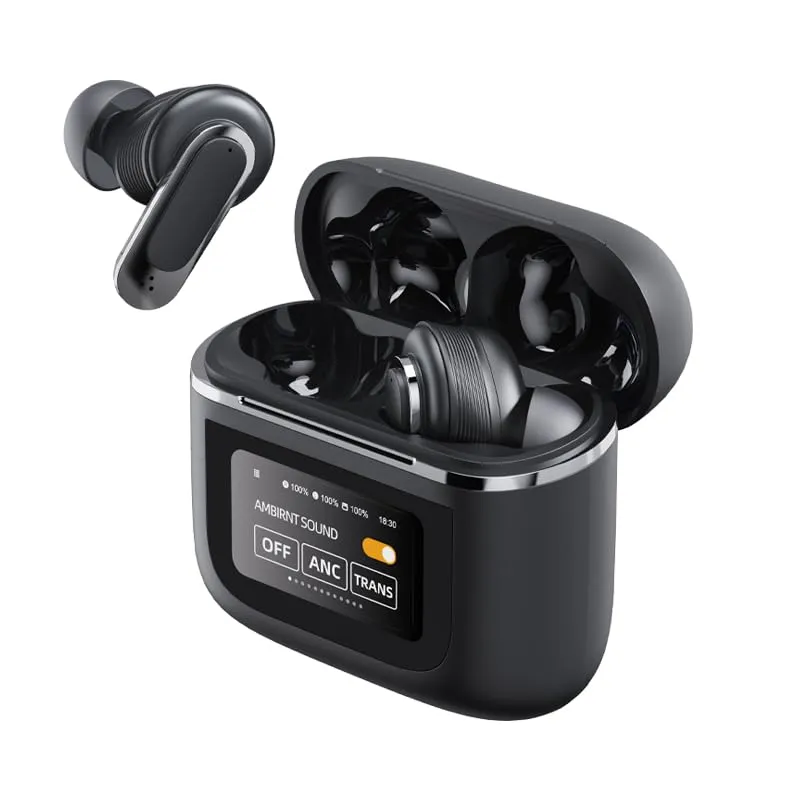 Soundswealth écouteurs Bluetooth 5.4 gris ANC 24h