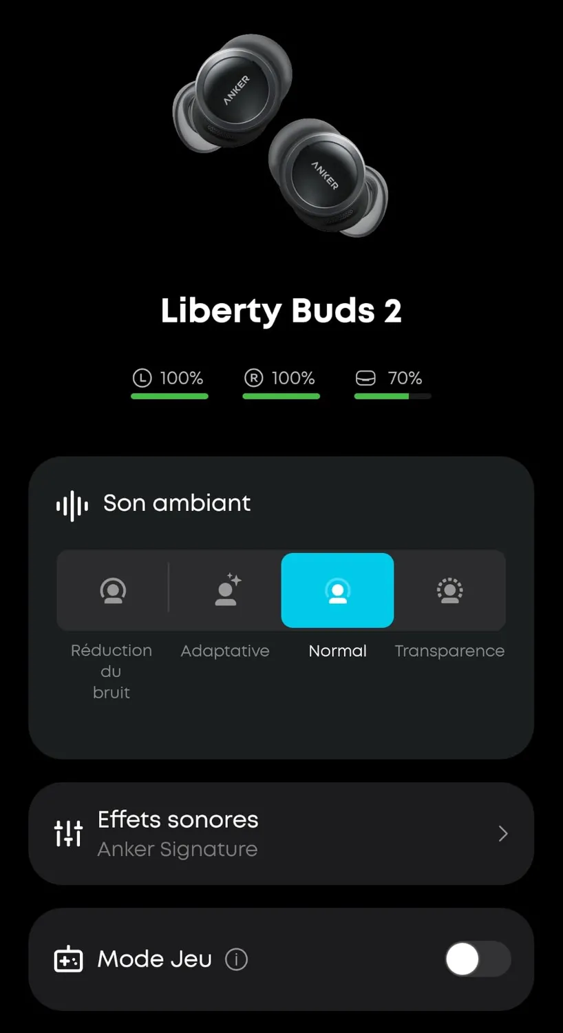 soundcore Liberty Buds 2 écouteurs Bluetooth violet nacre ANC