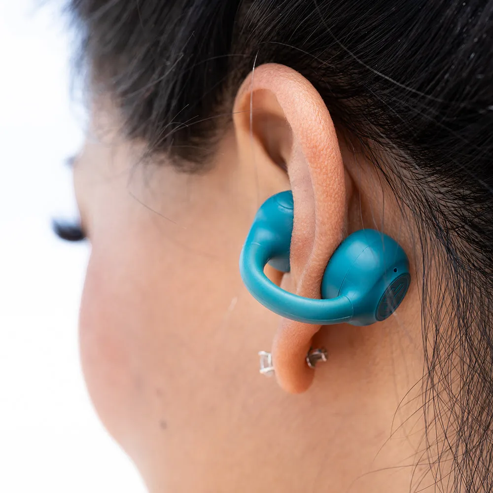 JLab Flex Open écouteurs bluetooth teal 21h ouvert