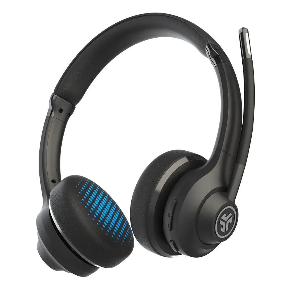 JLab GO Work casque bureau Bluetooth multipoint noir 45h