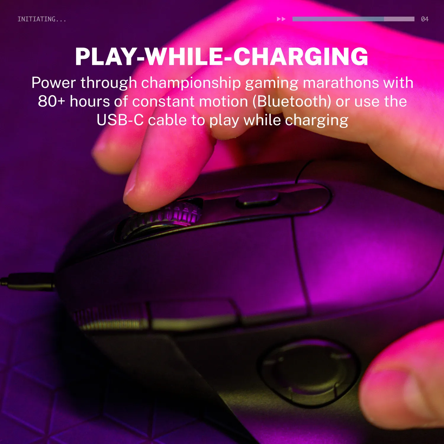JLab Daybreak souris gaming sans fil noire 26K DPI
