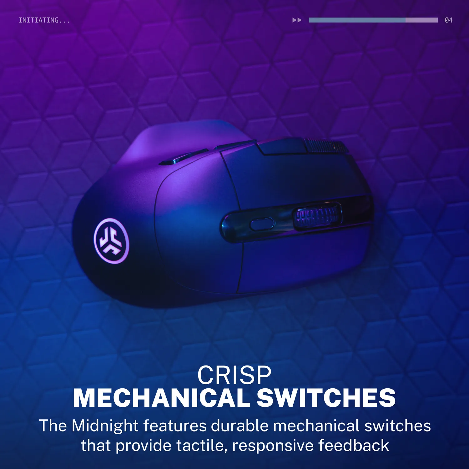 JLab Midnight souris gaming sans fil noire 16000 DPI