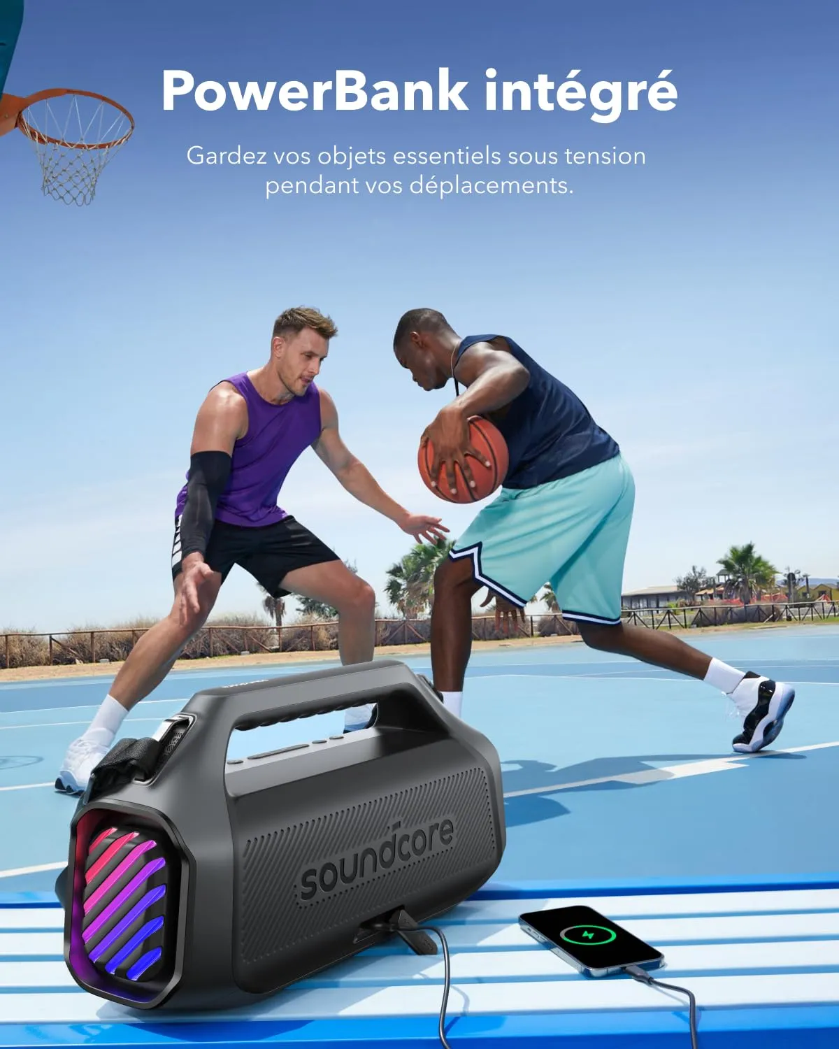 Soundcore Boom 2 Plus enceinte Bluetooth noir minuit 140W