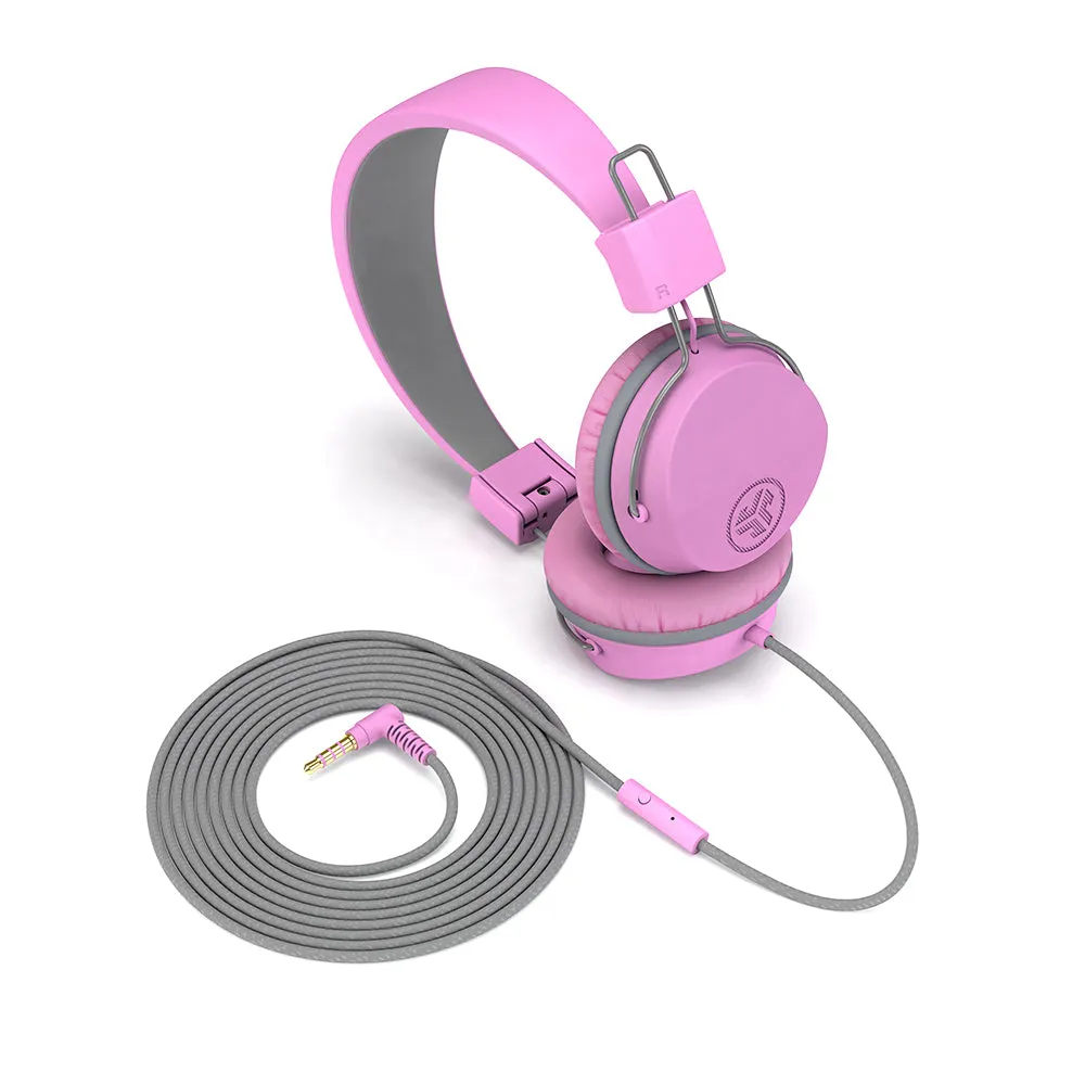 JLab JBuddies Studio casque enfant filaire rose 85dB