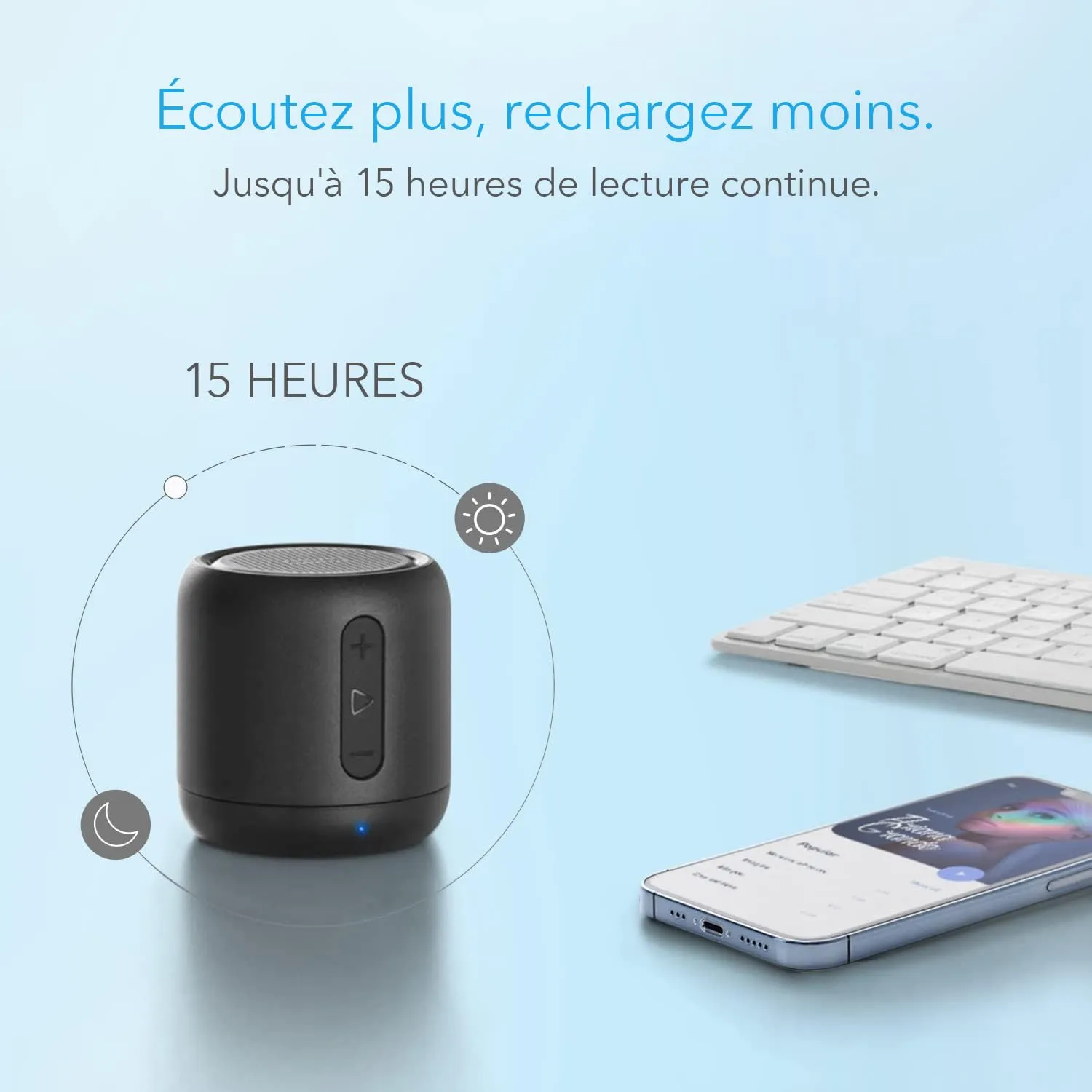 Soundcore Mini enceinte bluetooth noire 15h