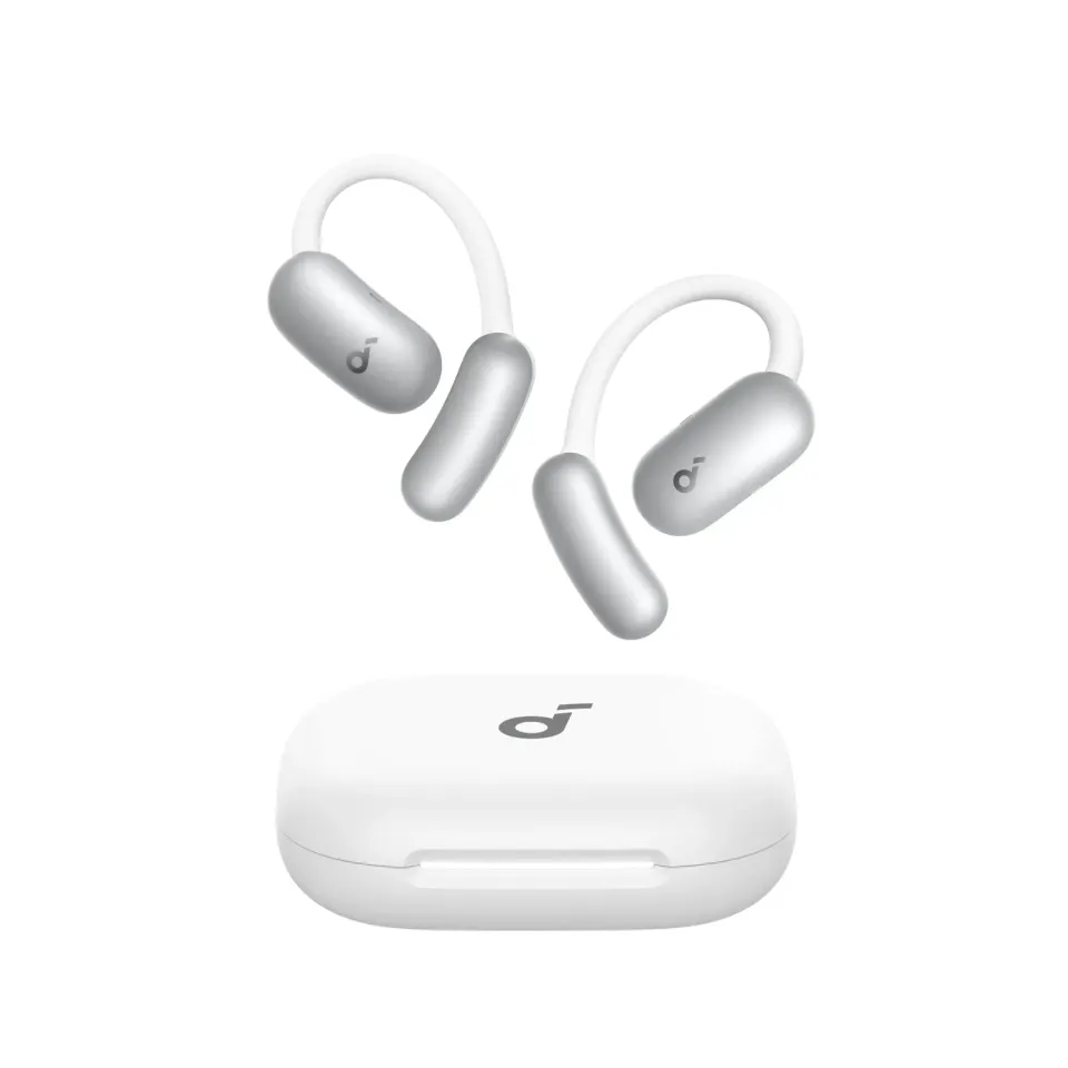 Soundcore AeroFit 2 écouteurs ouverts blanc traduction IA