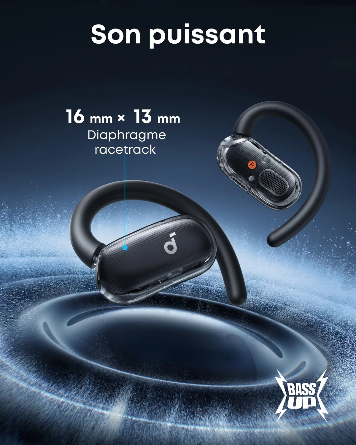 Soundcore V40i écouteurs open-ear Bluetooth noir
