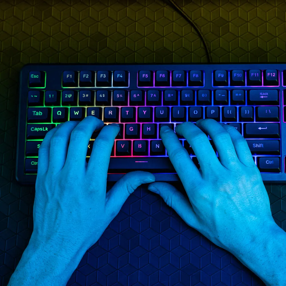 JLab Nightfall clavier gaming filaire noir 104 touches