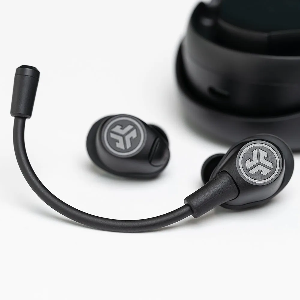 JLab Work Buds écouteurs noir micro perche détachable
