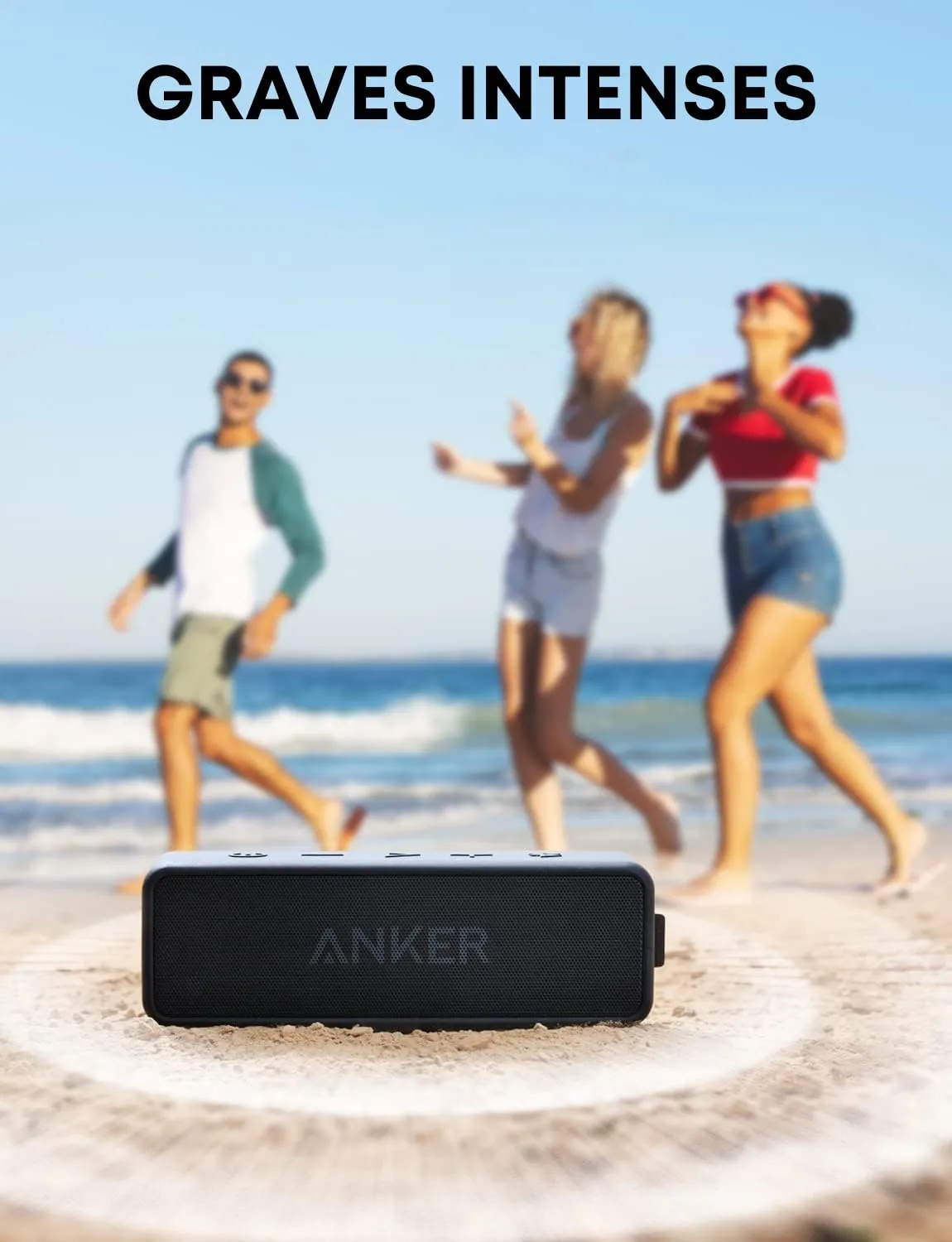 Soundcore 2 enceinte bluetooth noir 24h basses