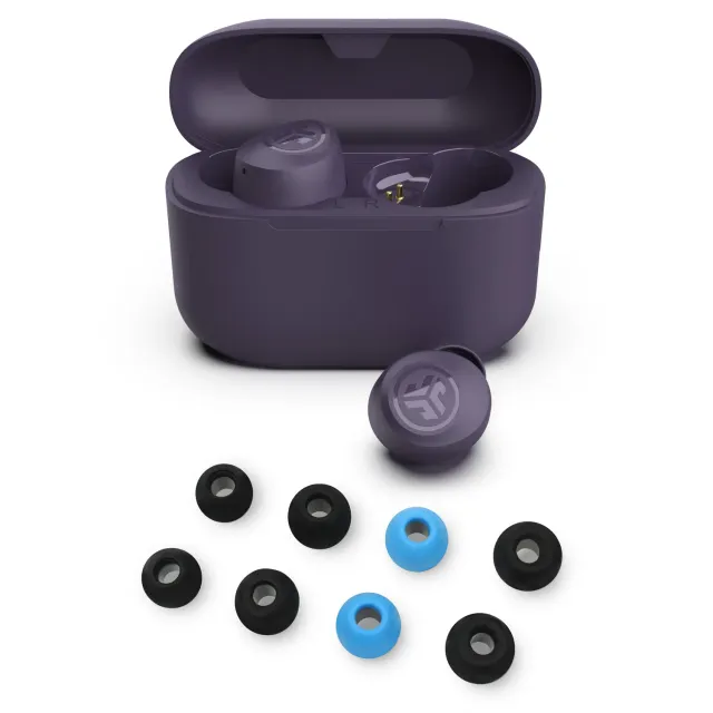 JLab Go Pop+ écouteurs Violet + embouts mousse SML