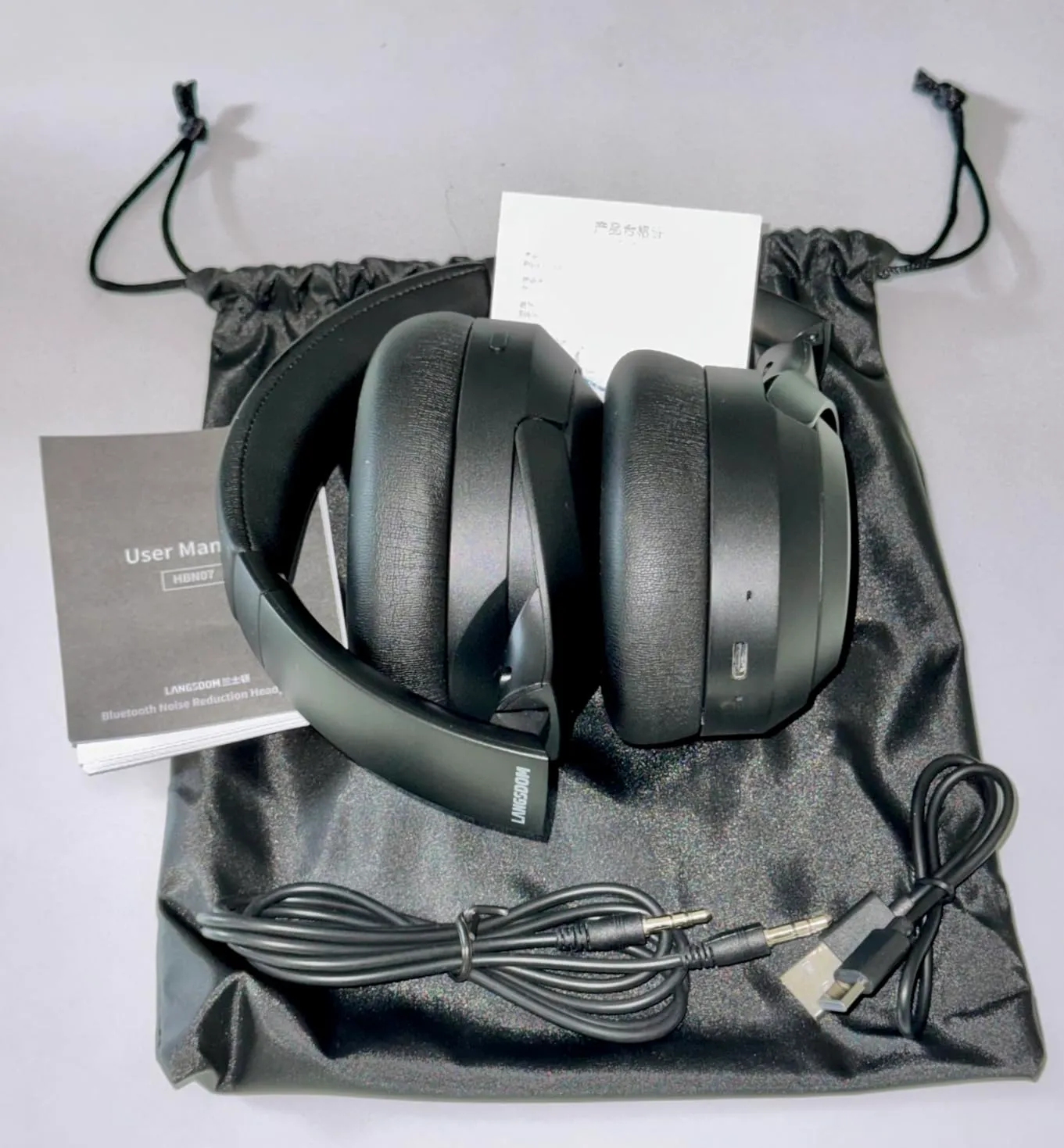 Soundswealth ANC casque bluetooth noir 67h