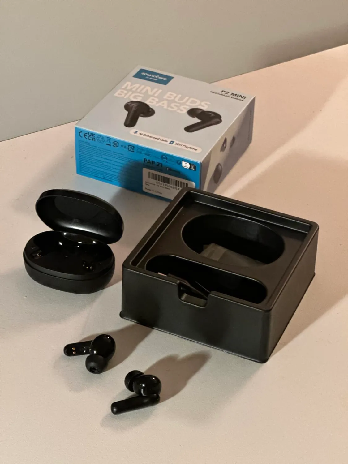 Soundcore P2 Mini écouteurs Bluetooth bleu basses