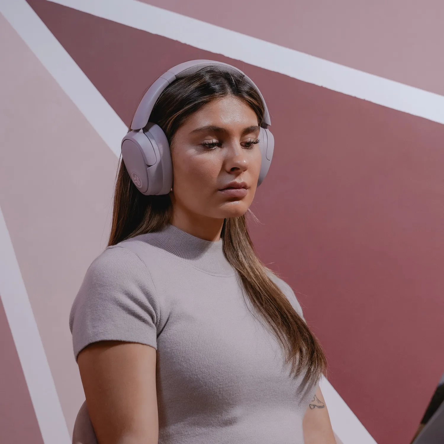 JLab JBuds Lux ANC casque Mauve 70h spatial