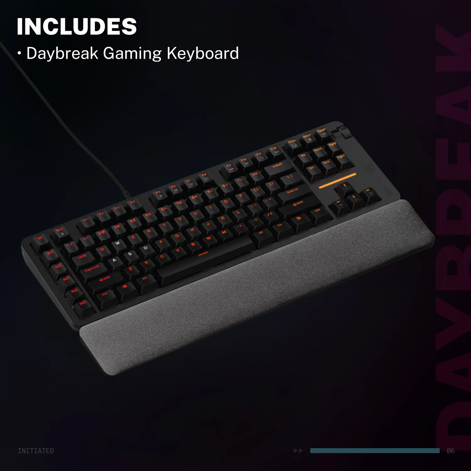 JLab Daybreak TKL clavier gamer filaire noir magnétique 8K